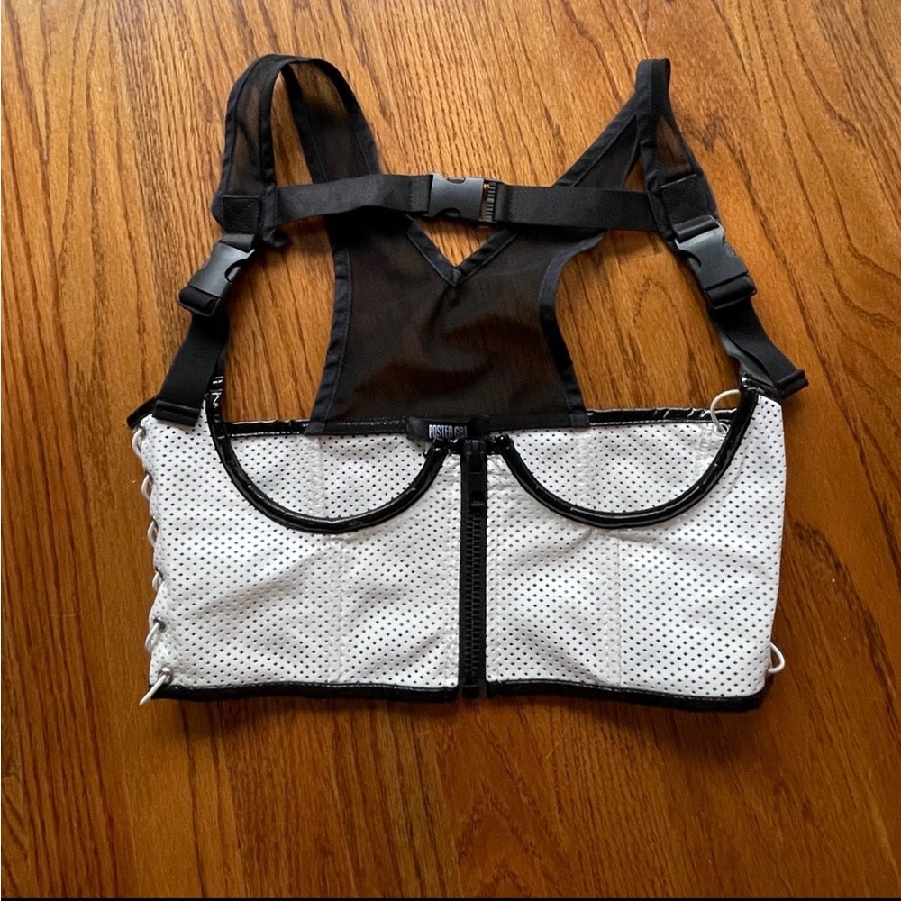 Dolls Kill Faux Leather Bralette (S)
